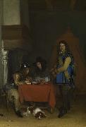 An Officer dictating a Letter Adriaan de Lelie